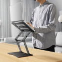 Wozinsky WRS-CPY75DSB Aluminum Laptop and Tablet Stand + Free Smartphone Stand - Black