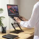 Stojánek Wozinsky WRS-CPY75DSB hliníkový pro notebook a tablet + stojánek na smartphone zdarma - černý