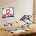 Wozinsky WRS-CPY75DSS Aluminum Laptop and Tablet Stand + Free Smartphone Stand - Silver