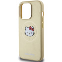Kryt Hello Kitty MagSafe Leather Kitty Head pro iPhone 14 Pro – zlat