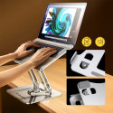 Stojánek Wozinsky WRS-CPY84SS hliníkový pro notebook a tablet + stojánek na smartphone zdarma - stříbrný
