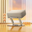 Wozinsky WRS-CPY84SS Aluminum Laptop and Tablet Stand + Free Smartphone Stand - Silver
