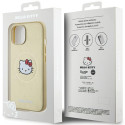 Pouzdro Hello Kitty MagSafe iPhone 15 – zlatá