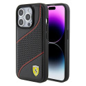 Kryt Ferrari PERFORATED WAVES iPhone 15 Pro černý