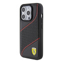 Kryt Ferrari PERFORATED WAVES iPhone 15 Pro černý