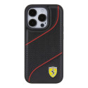 Kryt Ferrari PERFORATED WAVES iPhone 15 Pro černý