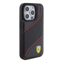 Kryt Ferrari PERFORATED WAVES iPhone 15 Pro černý