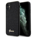 Kryt Guess DISCO METAL SCRIPT iPhone 11 / XR – černý