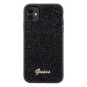 Kryt Guess DISCO METAL SCRIPT iPhone 11 / XR – černý