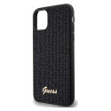 Kryt Guess DISCO METAL SCRIPT iPhone 11 / XR – černý