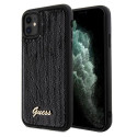 Kryt Guess Sequin Script Metal iPhone 11/XR černý