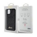 Kryt Guess Sequin Script Metal iPhone 11/XR černý