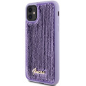 Kryt GUESS Sequin Script Metal pro iPhone 11/XR - purple