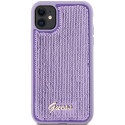 Kryt GUESS Sequin Script Metal pro iPhone 11/XR - purple