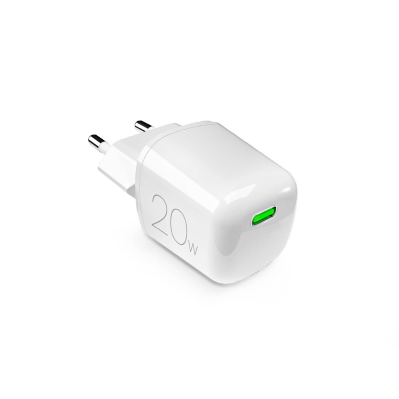Nabíječka do sítě Puro 20W GaN USB-C - bílá