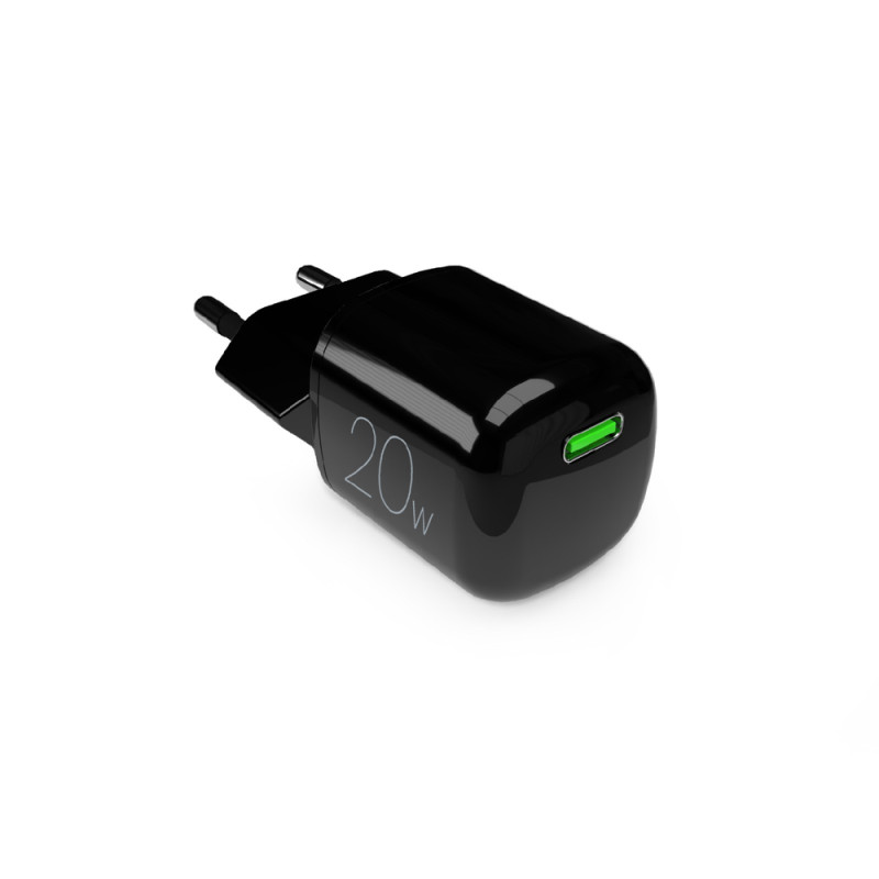 Nabíječka do sítě Puro 20W GaN USB-C - černá