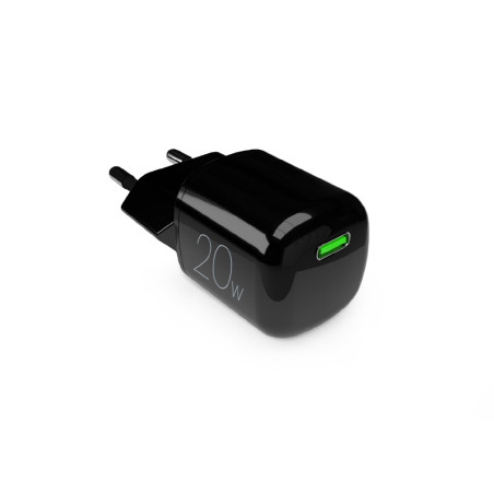 Nabíječka do sítě Puro 20W GaN USB-C - černá