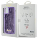 Kryt GUESS Sequin Script Metal pro iPhone 11/XR - purple