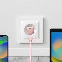 Nabíječka do sítě Puro 20W GaN USB-C - světle růžová