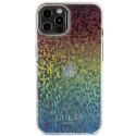 Kryt Guess IML Faceted Mirror Disco pro iPhone 12/12 Pro - multicolor
