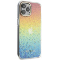 Kryt Guess IML Faceted Mirror Disco pro iPhone 12/12 Pro - multicolor