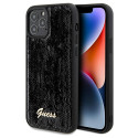 Kryt Guess SEQUIN SCRIPT Metal pro iPhone 12/12 Pro - black