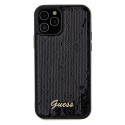 Kryt Guess SEQUIN SCRIPT Metal pro iPhone 12/12 Pro - black