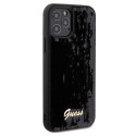 Kryt Guess SEQUIN SCRIPT Metal pro iPhone 12/12 Pro - black