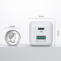 JOYROOM L-QP303 Quick Charge + PD Nabíječka 2v1 (USB, USB-C) s výkonem 30W, bílá