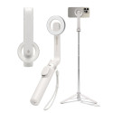 Selfie tyč Spigen S571W MagSafe Bluetooth se stativem - béžová
