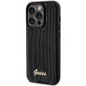 Kryt Guess SEQUIN SCRIPT METAL iPhone 13 Pro - black