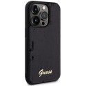Kryt Guess SEQUIN SCRIPT METAL iPhone 13 Pro - black