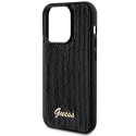Kryt Guess SEQUIN SCRIPT METAL iPhone 13 Pro - black