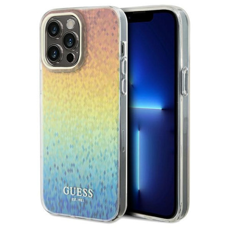 Kryt Guess IML Faceted Mirror Disco pro iPhone 13 Pro Max