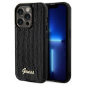Kryt Guess SEQUIN SCRIPT iPhone 14 Pro - black