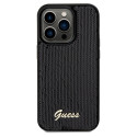 Kryt Guess SEQUIN SCRIPT iPhone 14 Pro - black
