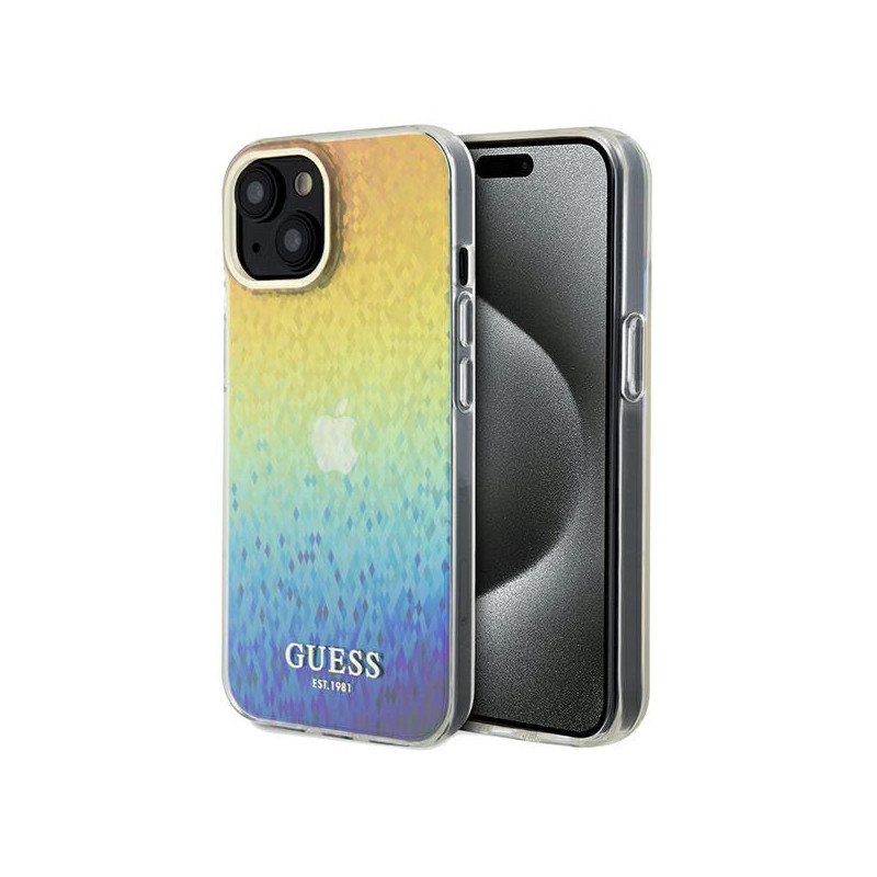 Kryt Guess IML FACeted Mirror Disco pro iPhone 14 / 15 / 13 - multicolor