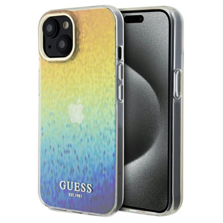 Kryt Guess IML Faceted Mirror Disco pro iPhone 14/15/13 – multicolor