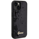 Kryt Guess Sequin Script Metal pro iPhone 14/15/13 - black