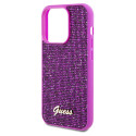 Kryt Guess Disco Metal Script pro iPhone 14 Pro Max - fuchsia