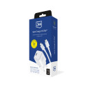 3mk Hyper Charger PD GaN 25W Wall Charger with USB-C Cable - White