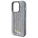Kryt GUESS Sequin Script Metal iPhone 14 Pro Max - stříbrná