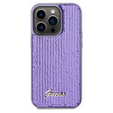 Kryt Guess Sequin Script Metal iPhone 14 Pro Max fialová