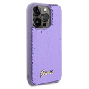 Kryt Guess Sequin Script Metal iPhone 14 Pro Max fialová