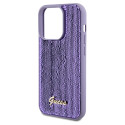 Kryt Guess Sequin Script Metal iPhone 14 Pro Max fialová