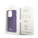 Kryt Guess Sequin Script Metal iPhone 14 Pro Max fialová