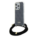 Guess Crossbody Cord 4G Print iPhone 15 Pro - black