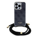 Guess Crossbody Cord 4G Print iPhone 15 Pro - black