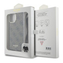 Kryt Guess CROSSBODY CORD 4G Print iPhone 15 Pro Max - hnědý