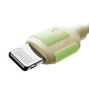 Kabel Joyroom S-A53 3A USB-A na Lightning s fluorescenčním koncem 2 m - béžový